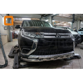 Защита переднего бампера Mitsubishi Outlander 2016-2017